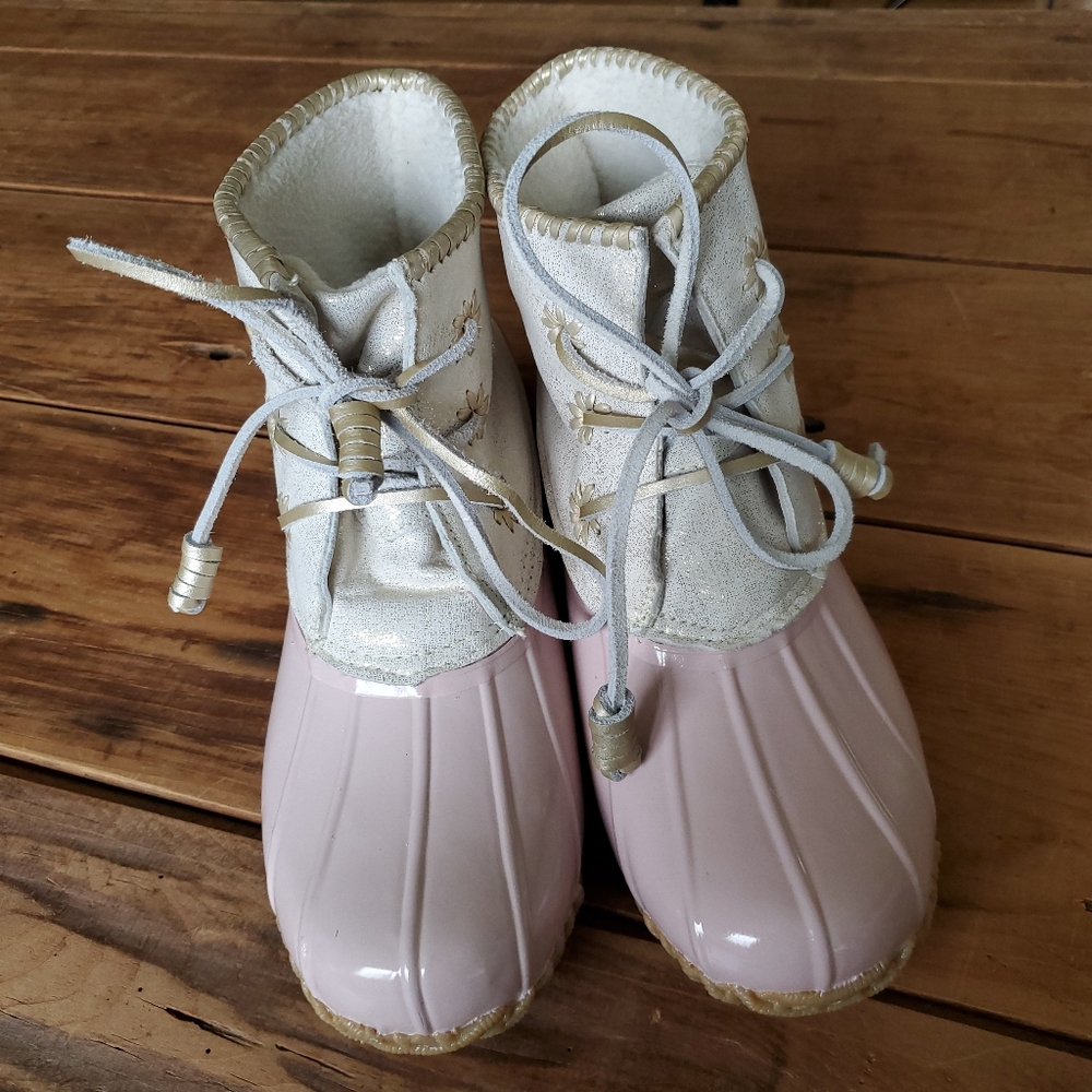 Jack Rogers Women's Chloe Boot Duck Rain Boots Pink Size 9